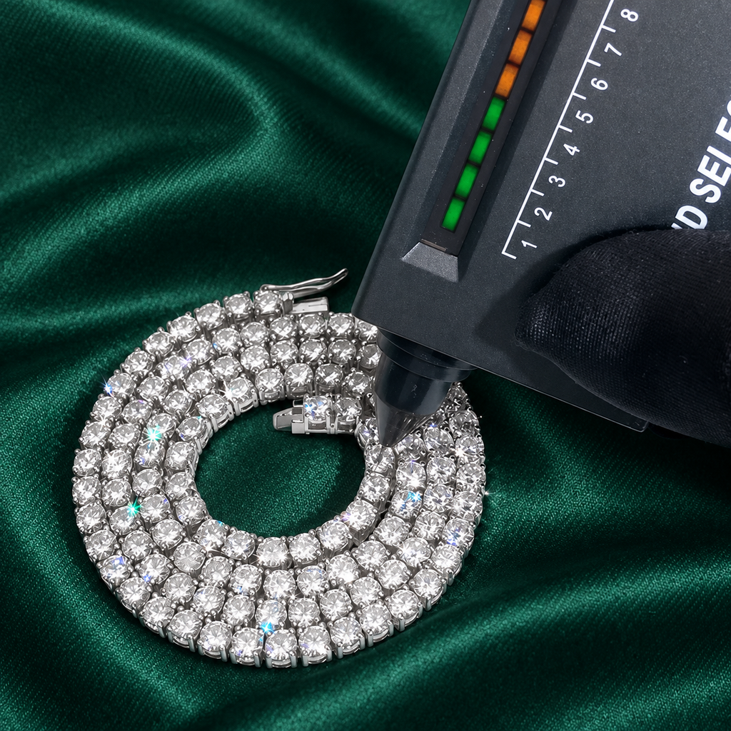 Moissanite Tennis Chain (4mm)