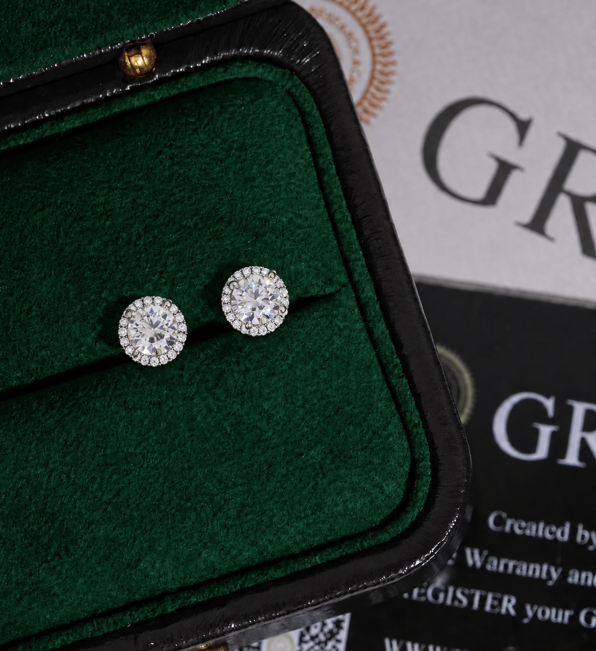 Crown halo studs