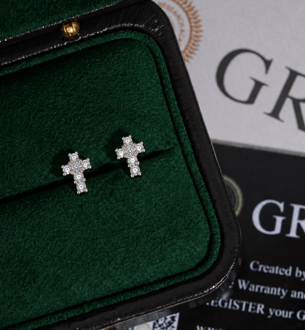 Divine Ice Cross Studs
